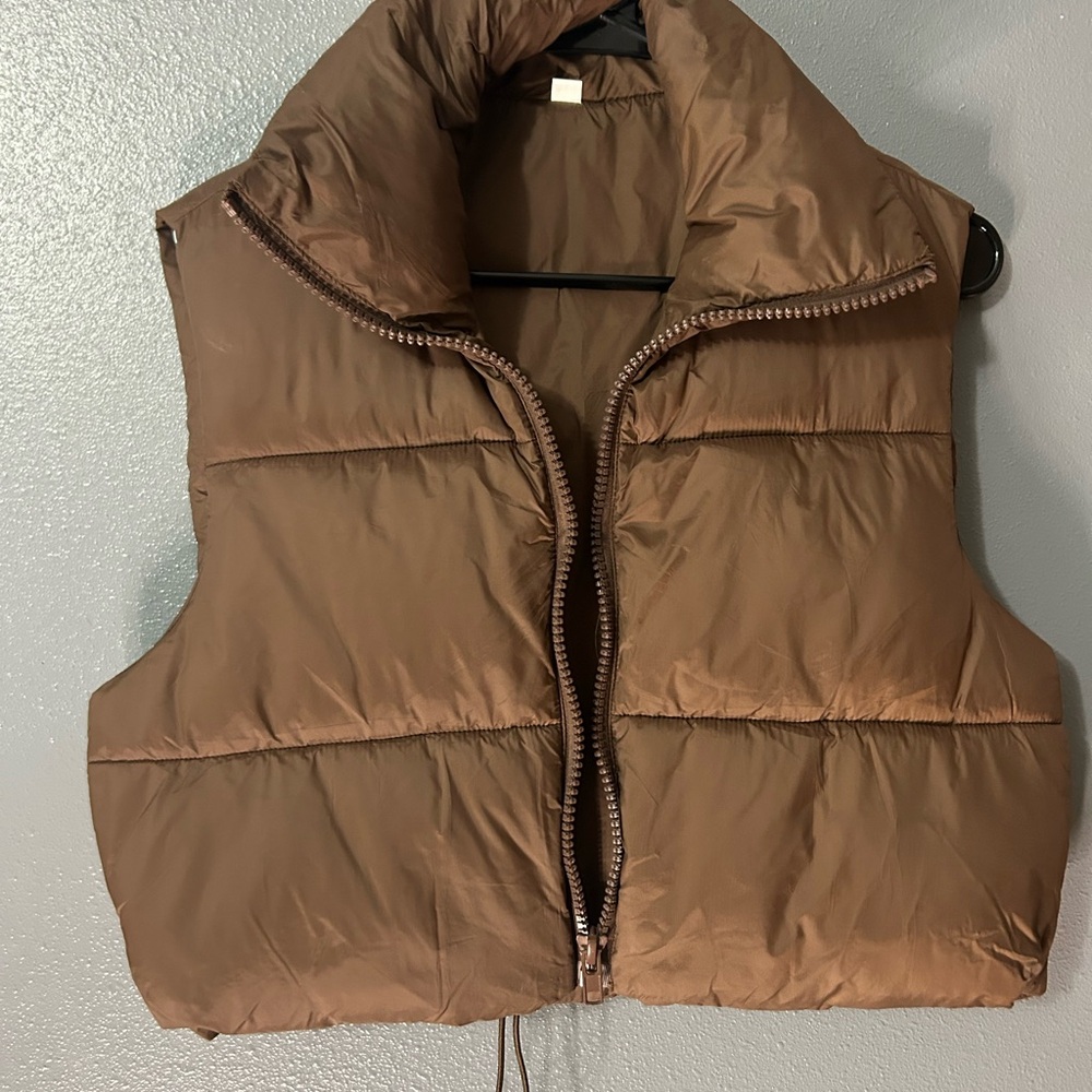 Brown Puffer Vest